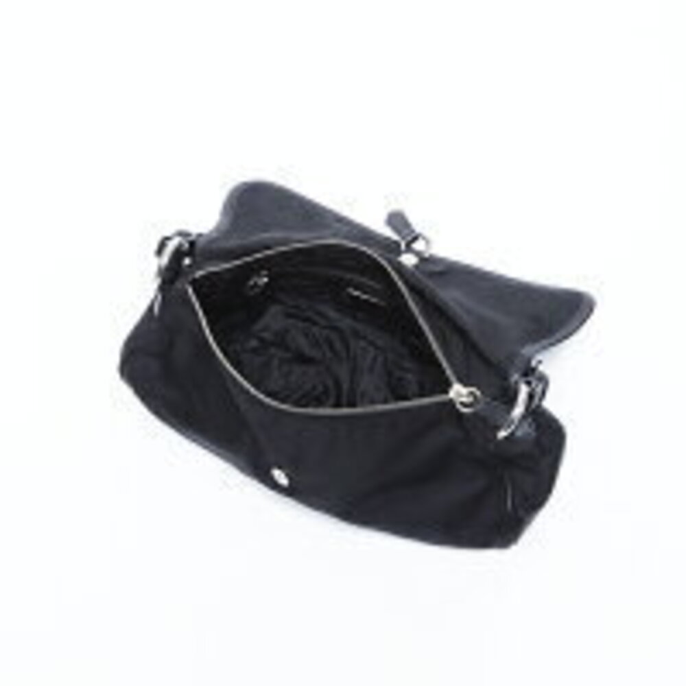 Prada Triangle One Shoulder Hobo Bag Black - Picture 13 of 13